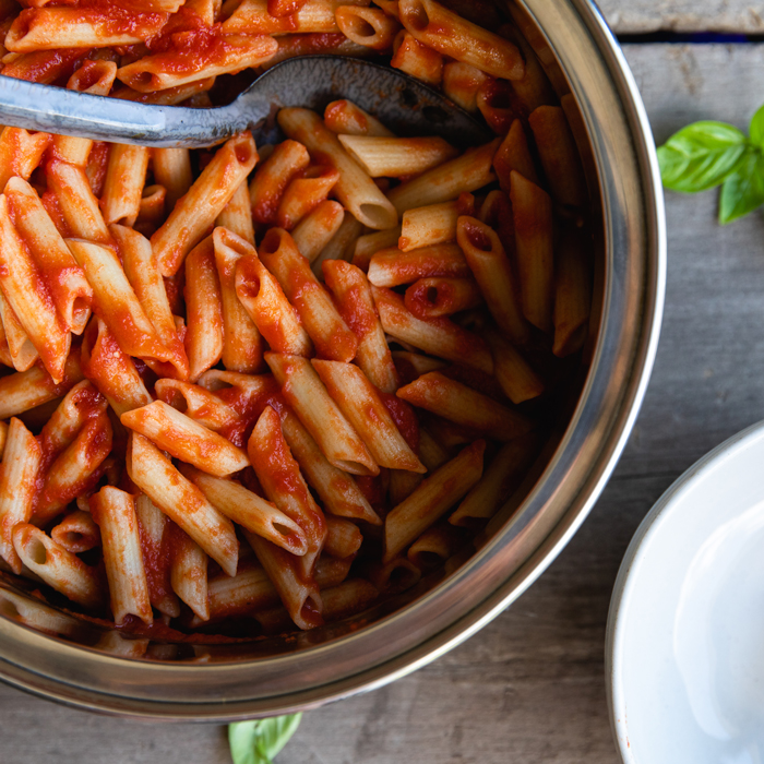 Penne Rigate with 15 Minute Tomato Sauce Recipe